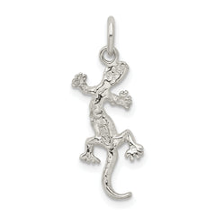 Sterling Silver 925 Lizard Charm with Polished Finish for Men