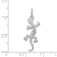 Sterling Silver 925 Lizard Charm with Polished Finish for Men