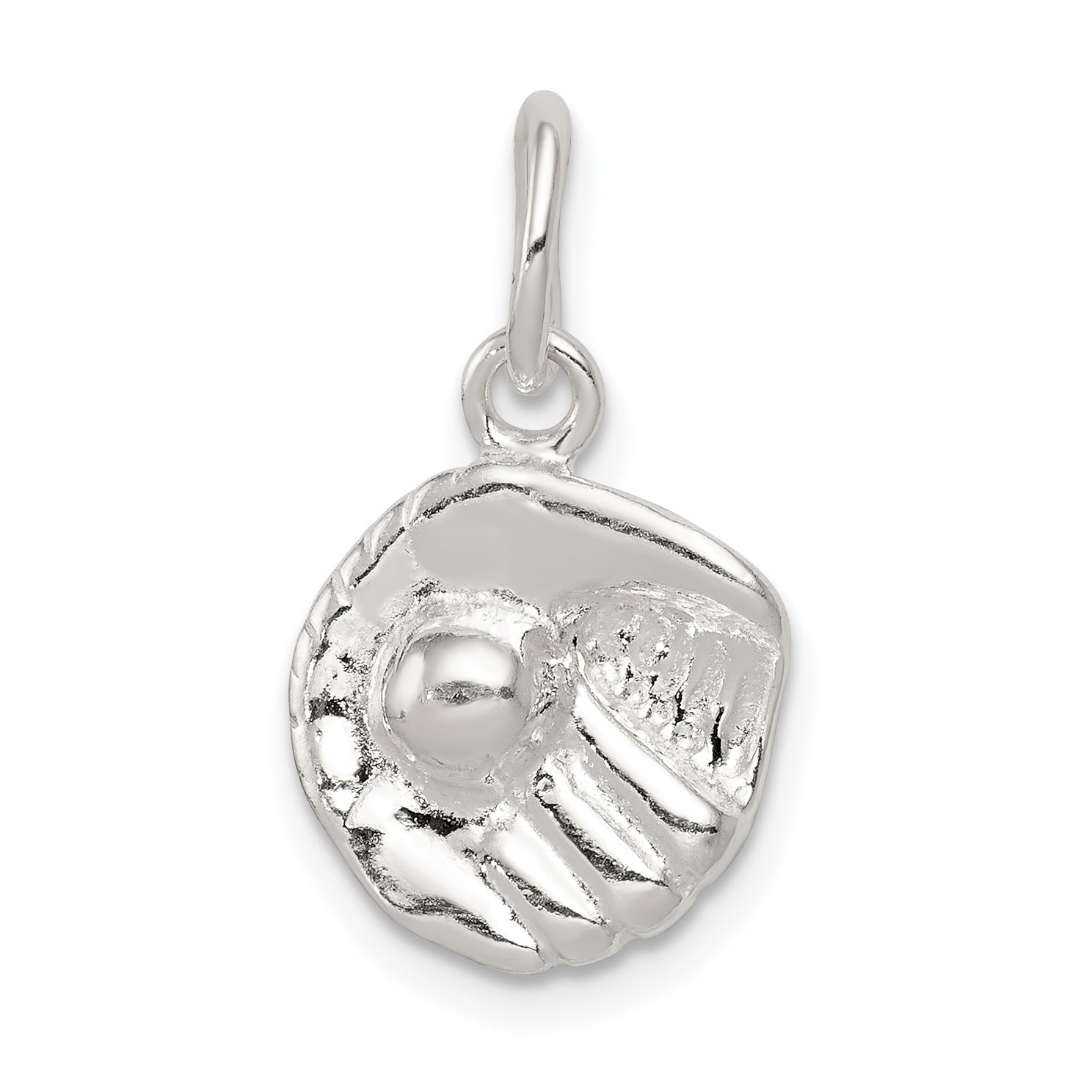 Sterling Silver Baseball Glove Charm