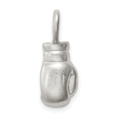Sterling Silver 925 Boxing Glove Charm with Polished Finish and Anti-Tarnish Coating