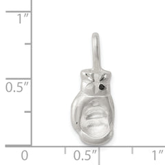 Sterling Silver 925 Boxing Glove Charm with Polished Finish and Anti-Tarnish Coating