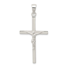 Sterling Silver Polished Crucifix Pendant