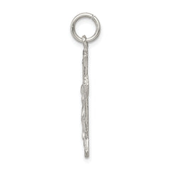 925 Sterling Silver Crucifix Pendant with Polished Finish Solid Design