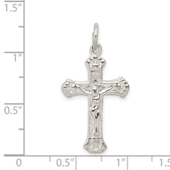 925 Sterling Silver Crucifix Pendant with Polished Finish Solid Design