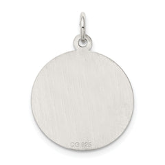 Sterling Silver 925 Rhodium-Plated Engravable Wedding Bells Charm Polished Finish