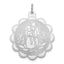 Bride & Groom Disc Charm in Sterling Silver, 33mm Engravable - Sophia Jewelers