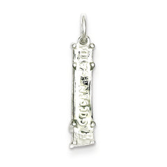 Sterling Silver 3D Golden Gate Bridge Charm with Polished Anti-Tarnish Finish
