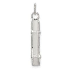 Sterling Silver 3D Mackinac Bridge Charm with Polished Anti-Tarnish Finish