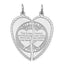 Sterling Silver Rhodium-plated Breakapart Mizpah Charm