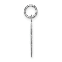 Sterling Silver Rhodium-Plated Best Friends Charm Polished Finish