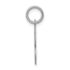 Sterling Silver Rhodium-Plated Holy Communion Charm with Polished Finish