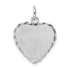 Sterling Silver 925 Polished Rhodium-Plated Holy Communion Charm Elegant and Solid Design