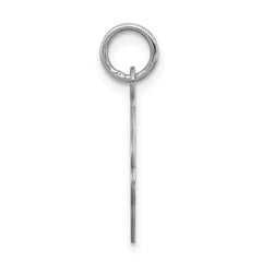 Sterling Silver 925 Rhodium-Plated Jesus Loves Me Polished Disc Charm by Sophia Jewelers