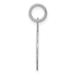 Sterling Silver Rhodium-Plated Graduation Charm with Elegant Disc Design