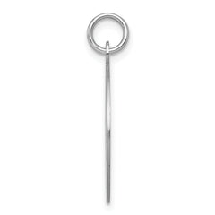 Sterling Silver 925 Rhodium-Plated Graduation Disc Charm Elegant Gift-Ready Design