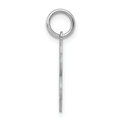 Sterling Silver Rhodium-Plated Sweet Sixteen Charm Polished Elegant Finish