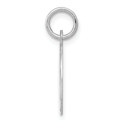 Sterling Silver 925 Sweet Sixteen Charm with Polished Rhodium Finish