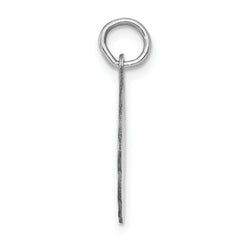 Sterling Silver Rhodium-Plated Sweet Sixteen Charm Polished Finish