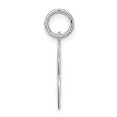 Sterling Silver Rhodium-Plated Happy Birthday Charm with Polished Finish