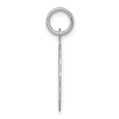 Sterling Silver 925 Rhodium-Plated Birthday Charm with Polished Finish