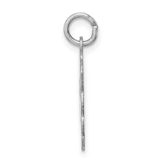 Sterling Silver 925 Rhodium-Plated It's a Girl Charm Polished Finish