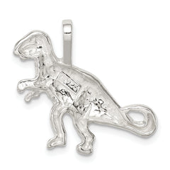 Sterling Silver T-Rex Pendant with Polished Anti-Tarnish Finish for Men