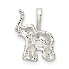 Sterling Silver 925 Elephant Charm with Polished Anti-Tarnish Finish