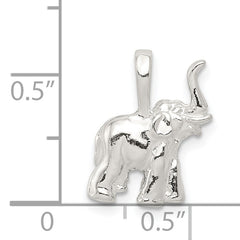 Sterling Silver 925 Elephant Charm with Polished Anti-Tarnish Finish