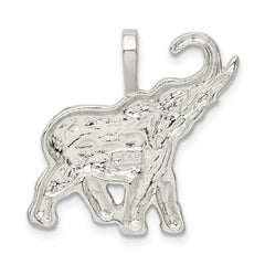 Sterling Silver 925 Elephant Charm with Polished Anti-Tarnish Finish