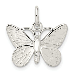 Sterling Silver 925 Butterfly Charm with Anti-Tarnish Finish Elegant and Solid Design