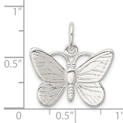 Sterling Silver 925 Butterfly Charm with Anti-Tarnish Finish Elegant and Solid Design