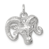 Sterling Silver Ram Charm