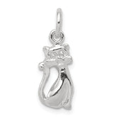 Sterling Silver Cat Charm