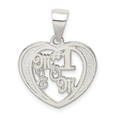Sterling Silver # 1 Mom Charm