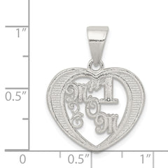 Sterling Silver # 1 Mom Charm