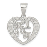Sterling Silver # 1 Mom Charm