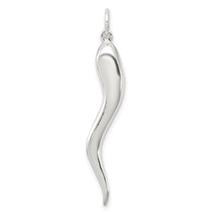 Sterling Silver Italian Horn Pendant