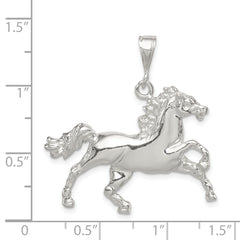 Sterling Silver 925 Horse Charm with Polished Anti-Tarnish Finish