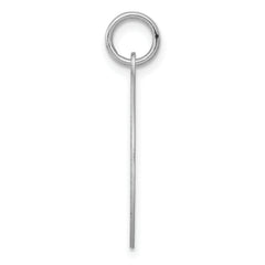 Sterling Silver Rhodium-Plated Boston Terrier Charm Engravable Laser Finish