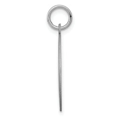 Sterling Silver 925 Rhodium-Plated Dalmatian Charm with Engravable Back