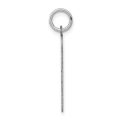 Sterling Silver 925 Greyhound Disc Pendant with Rhodium Plating and Engravable Back