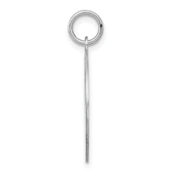 Sterling Silver Scottish Terrier Disc Charm, Rhodium-Plated & Engravable