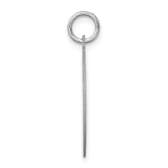 Sterling Silver 925 West Highland Terrier Charm with Rhodium Finish Engravable