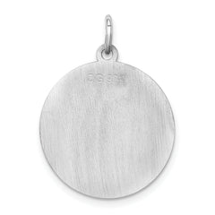 Sterling Silver 925 Yorkshire Terrier Charm Rhodium-Plated Engravable