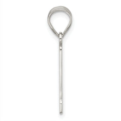 Sterling Silver Rhodium-Plated Letter A Pendant 925 Solid Sophisticated Design