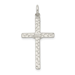 Sterling Silver 925 Crucifix Pendant with Polished Finish and Anti-Tarnish Coating