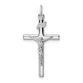 Sterling Silver Rhodium-plated INRI Crucifix Pendant