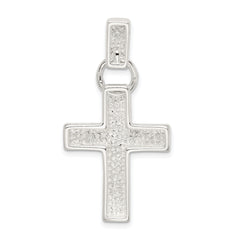 925 Sterling Silver Cross Pendant with Polished Finish and Anti-Tarnish Coating