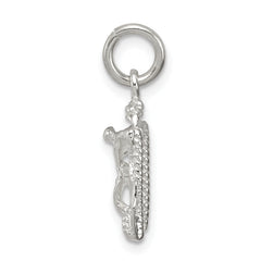 Sterling Silver Mariners Cross Charm with Polished Finish and Anti-Tarnish Coating