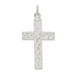 Sterling Silver 925 Crucifix Pendant with Polished Anti-Tarnish Finish